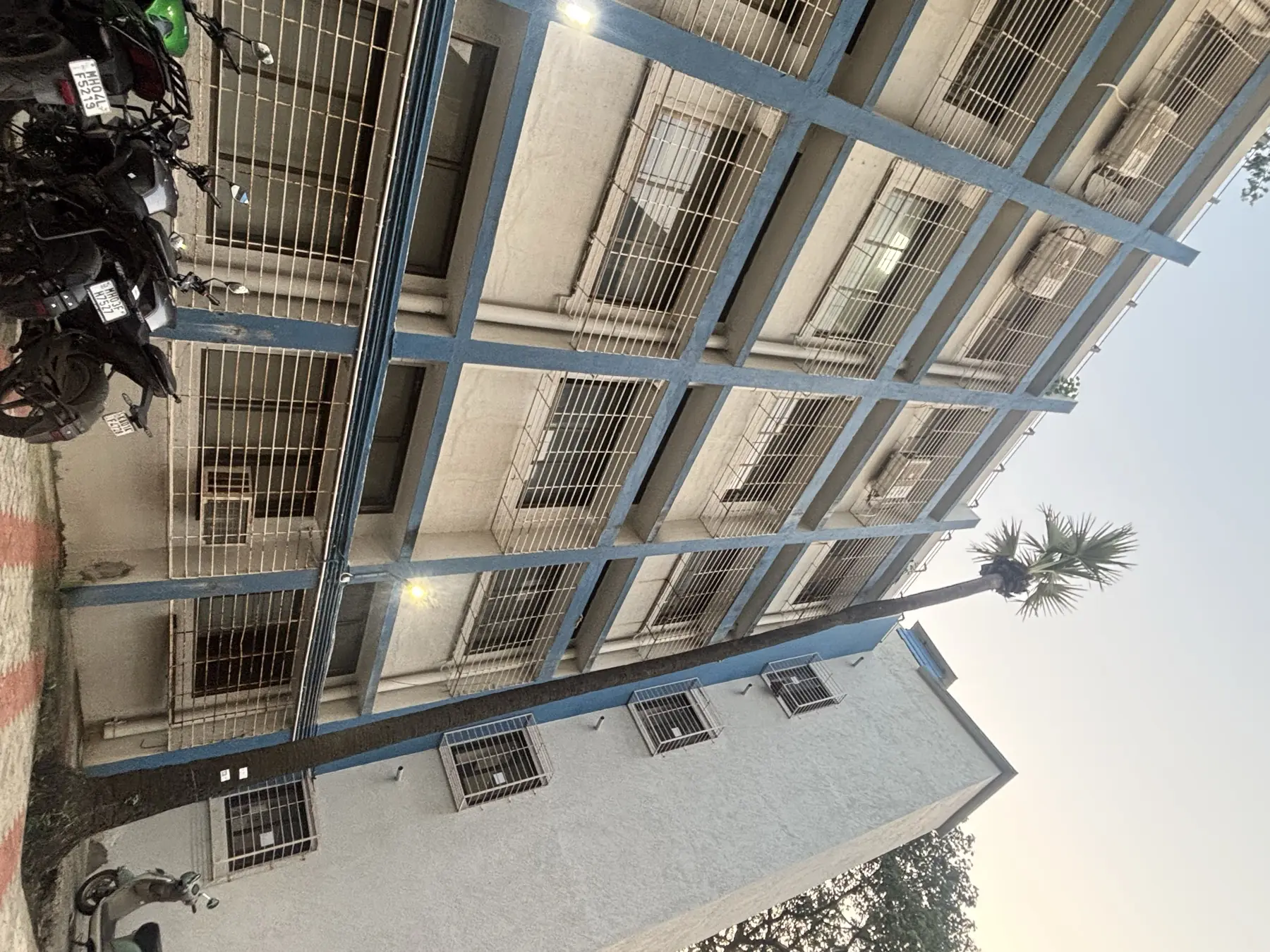 The IEOR building facade, photographed after the Golden Reveal